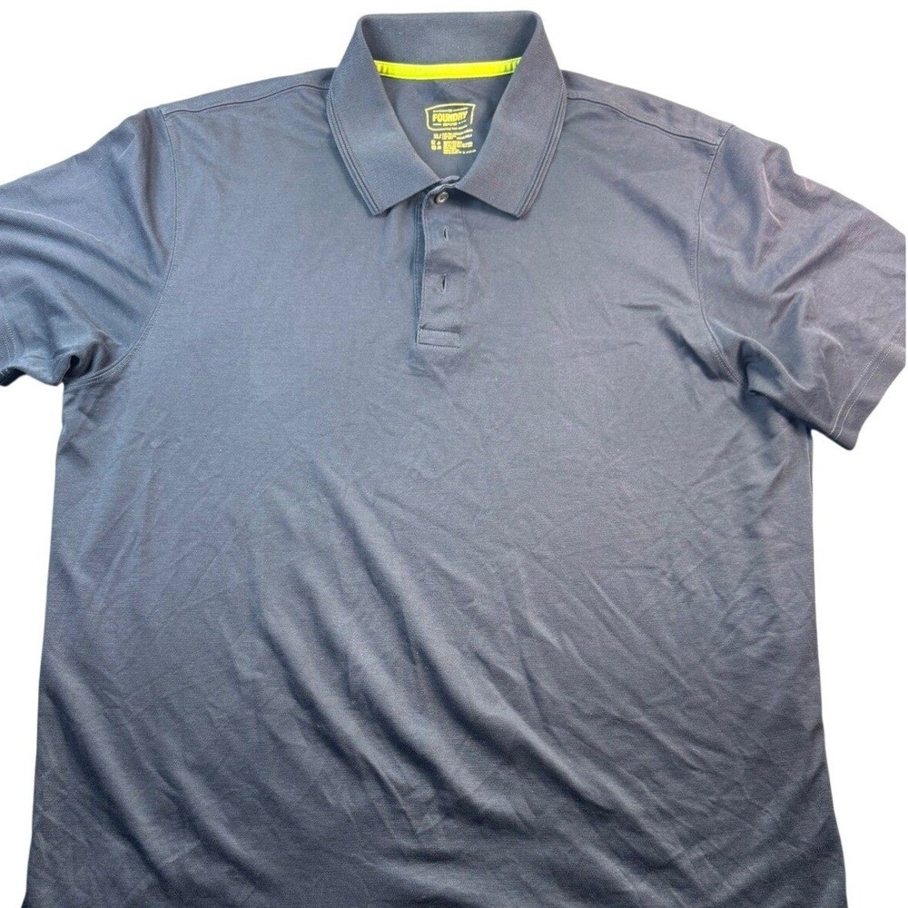 Foundry Supply Co. Mens XL Polo Shirt Gray Short Sleeve‎ Golf Casual